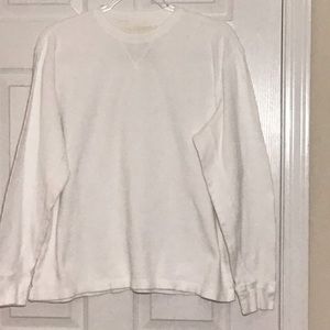 Old Navy White Thermal Shirt Crew Neck Men’s Size M